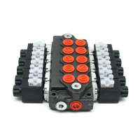 12V Electric control hydraulic directional valve main monoblock flow remote control dump truck hydraulic valves